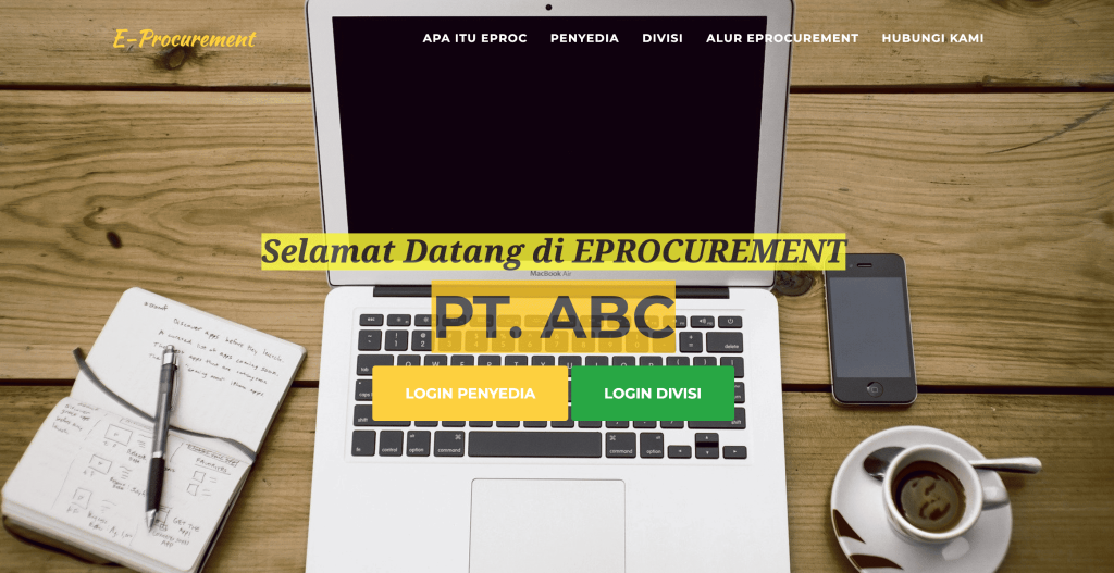 Pembuatan Sistem Eprocurement