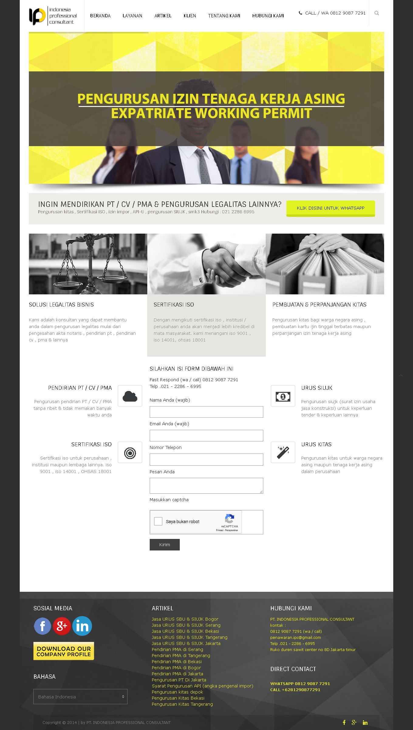 jasa website company profile