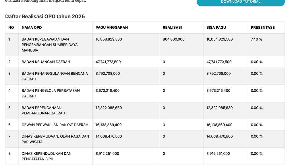 Sistem Pengawasan Anggaran