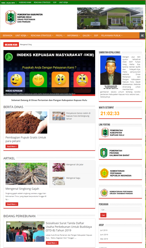 Screencapture Distanpangan Kapuashulukab Go Id 2019 07 23 21 05 00