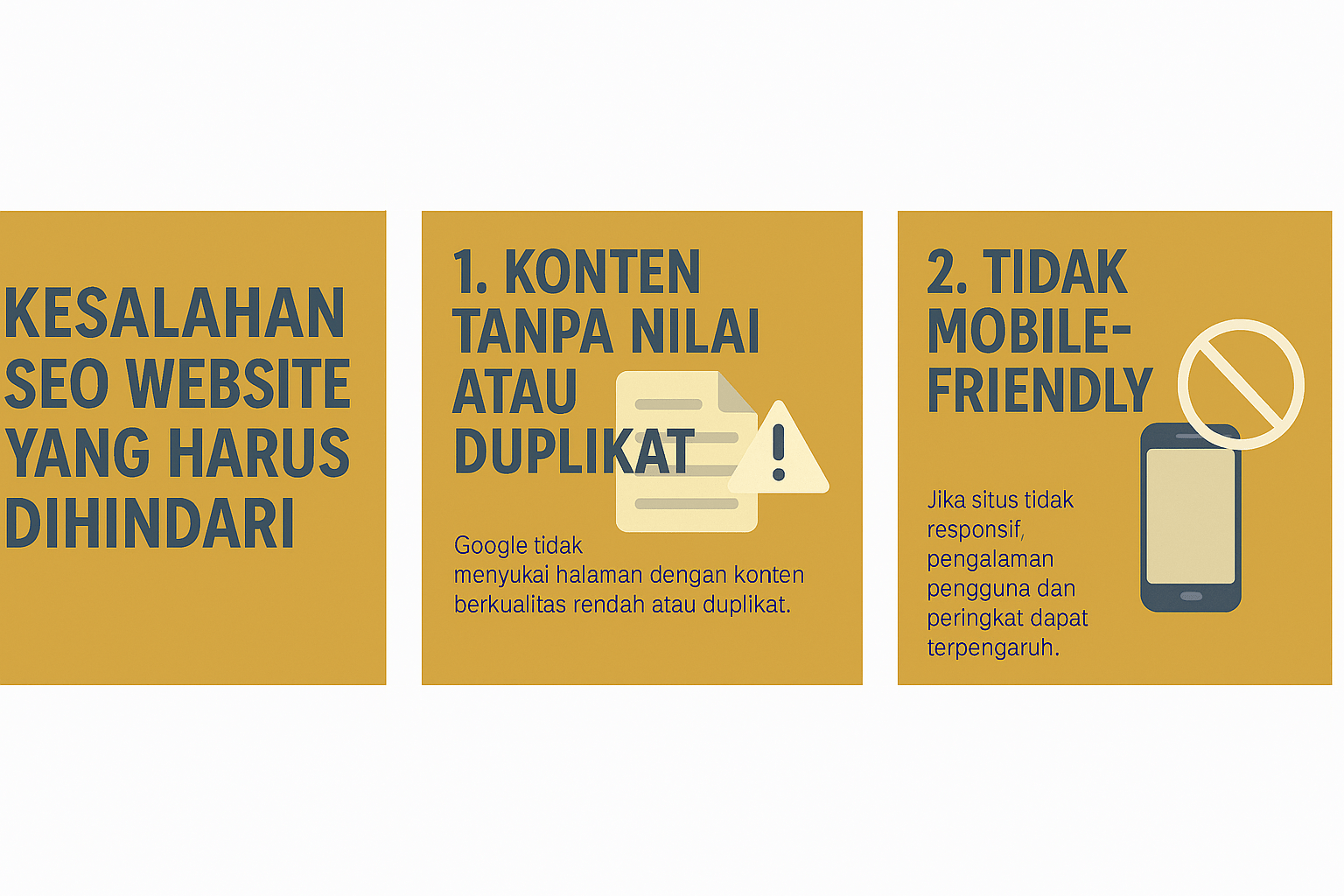 KESALAHAN SEO WEBSITE