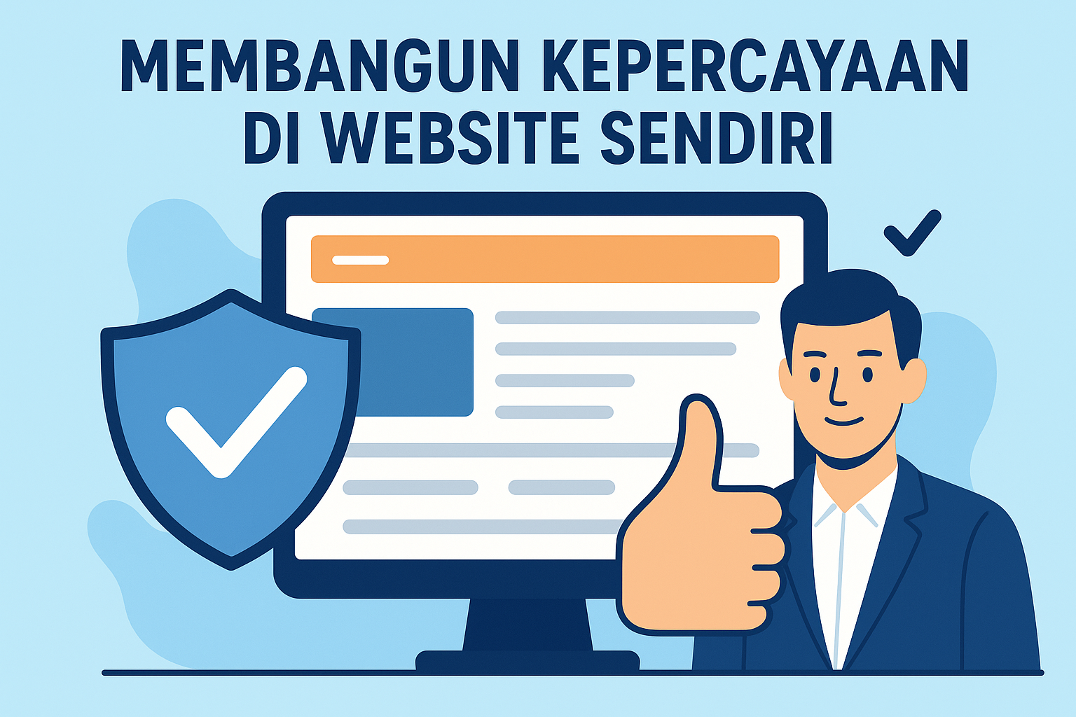 membangun kepercayaan di website sendiri