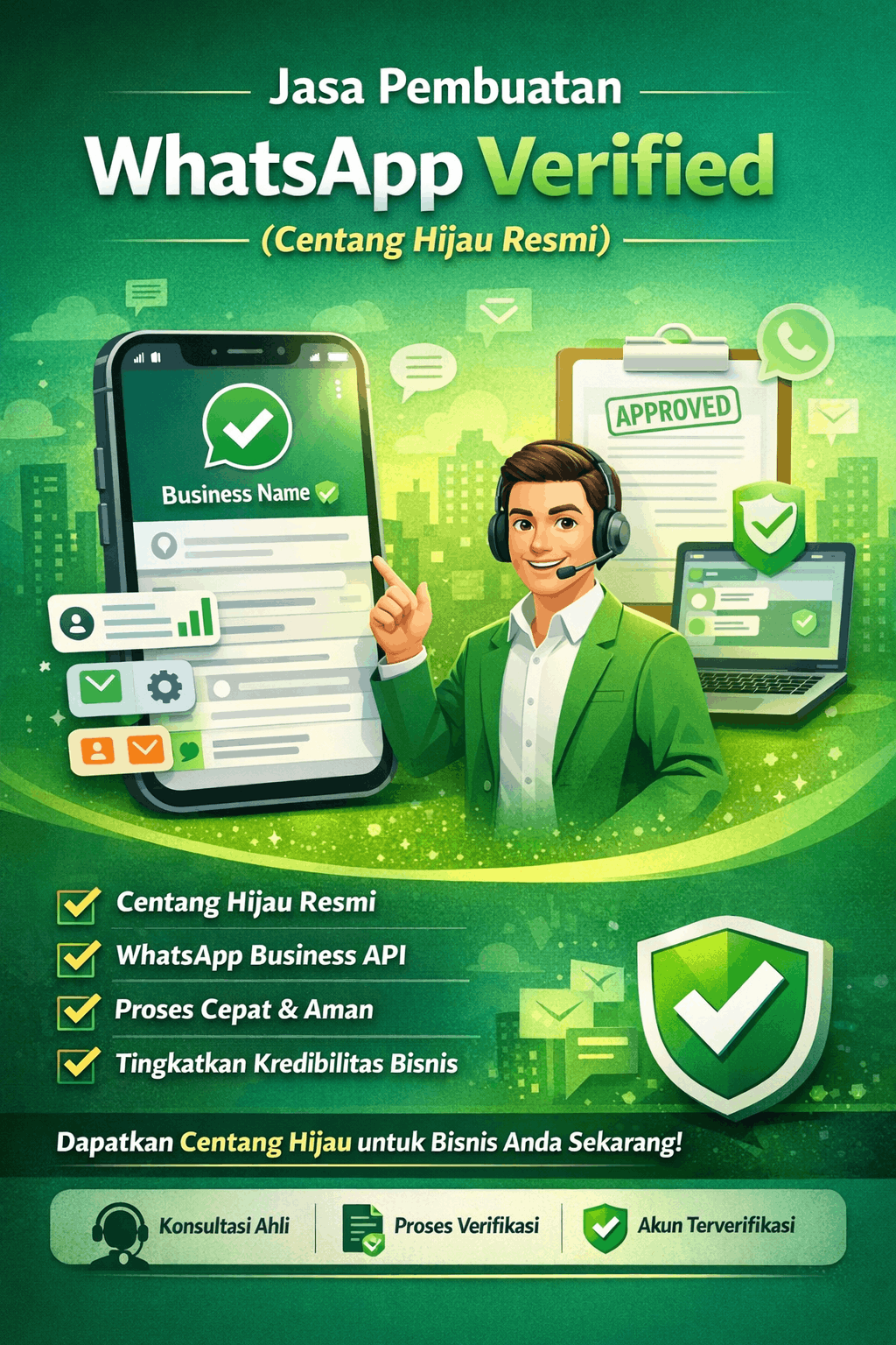 jasa pembuatan whatsapp verified