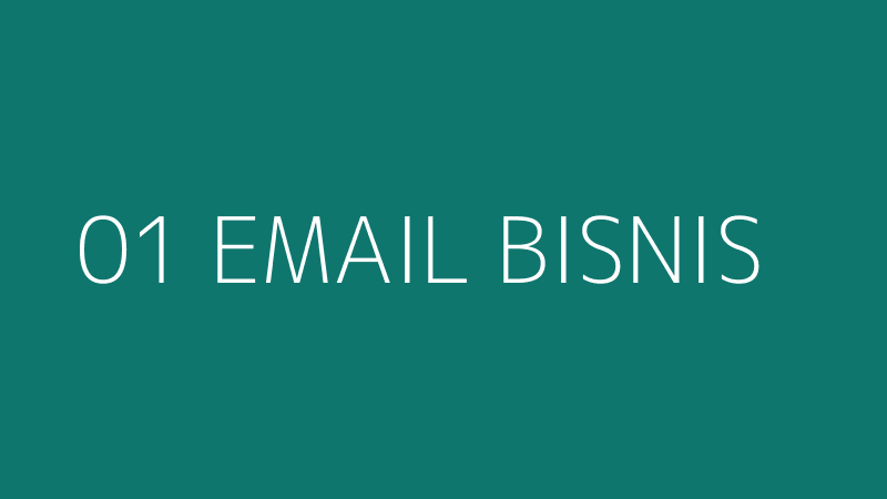 01 EMAIL BISNIS