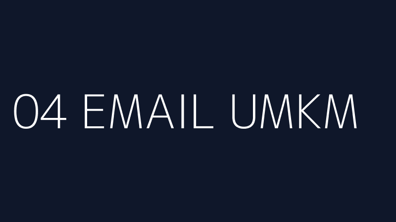 04 EMAIL UMKM