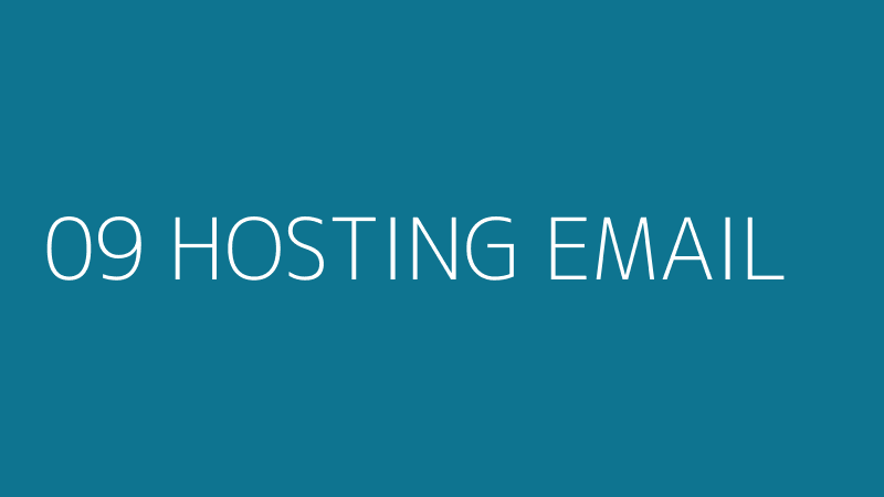 09 HOSTING EMAIL