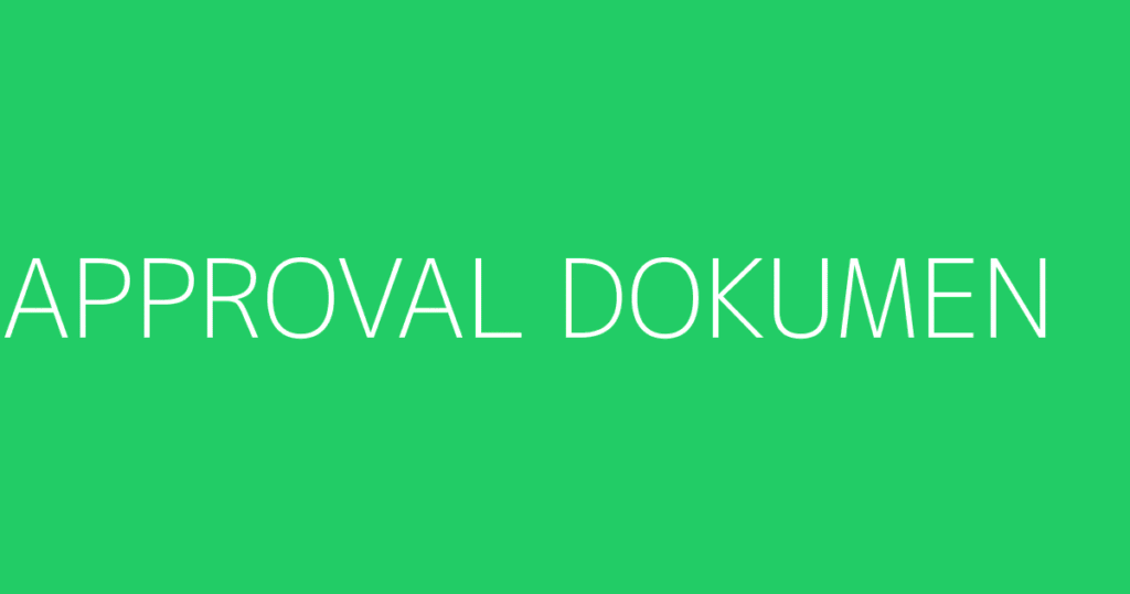 Approval Dokumen