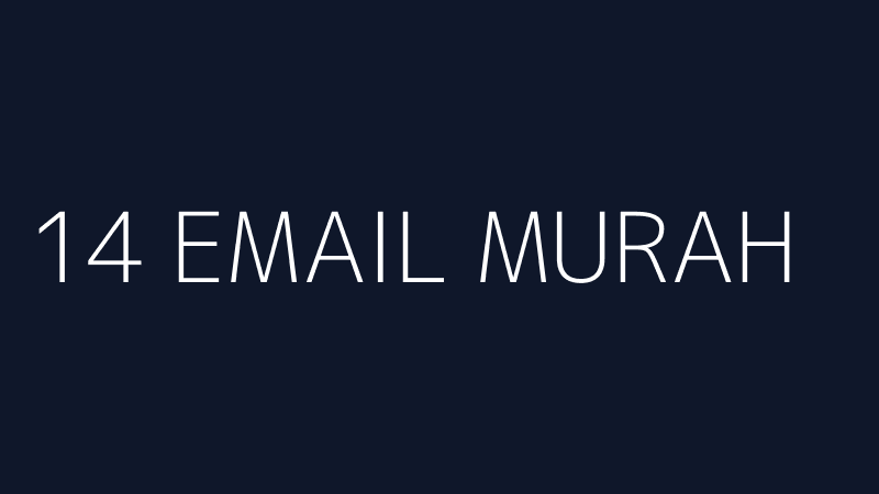 14 EMAIL MURAH