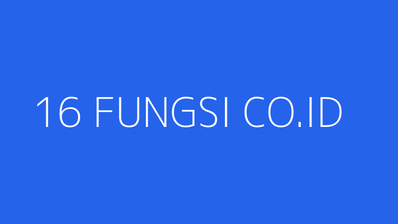 16 FUNGSI CO.ID