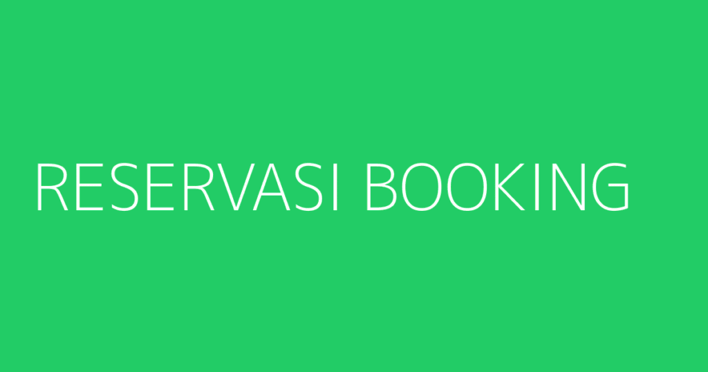Reservasi Booking